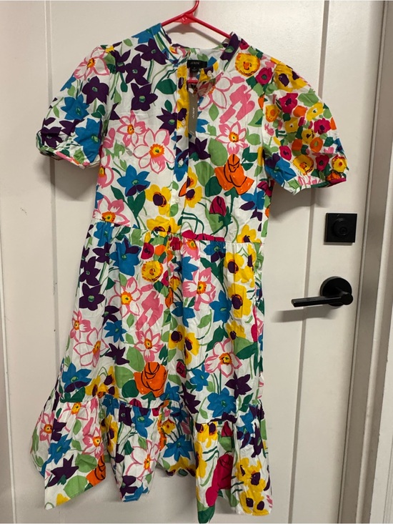 J. Crew Dresses & Skirts - J. Crew Bright Floral Cotton Dress, 2